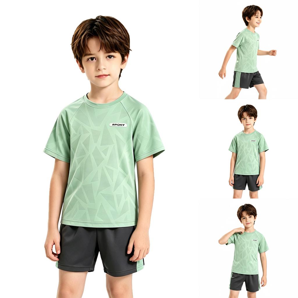 Boys' Quick-Dry Sportswear Set for Running Training Activewear