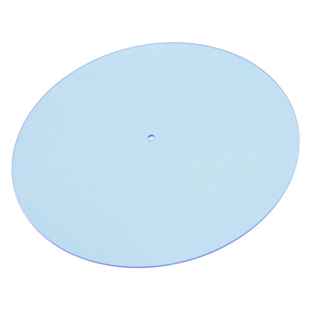 Turntable Mat Transparent Acrylic Reduce Static Dust Noise Record Platter Slipmat for 12 Inch Vintage Record Player