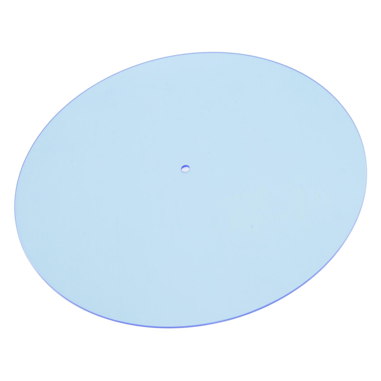 

Turntable Mat Transparent Acrylic Reduce Static Dust Noise Record Platter Slipmat for 12 Inch Vintage Record Player