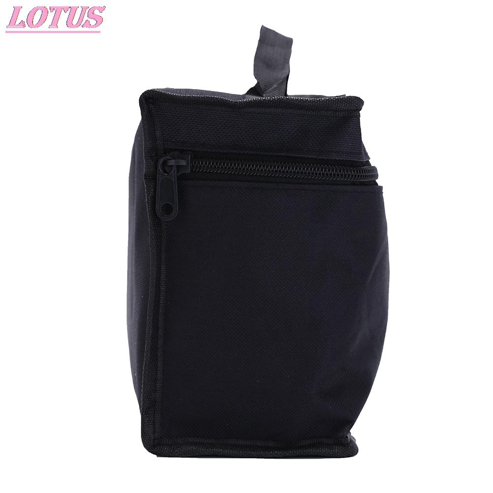 Folding Art Markers Zipper Canvas Storage Pencil Bag Hold 36/48/60/80pcs Markers Pen Large Capacity Zipper Black