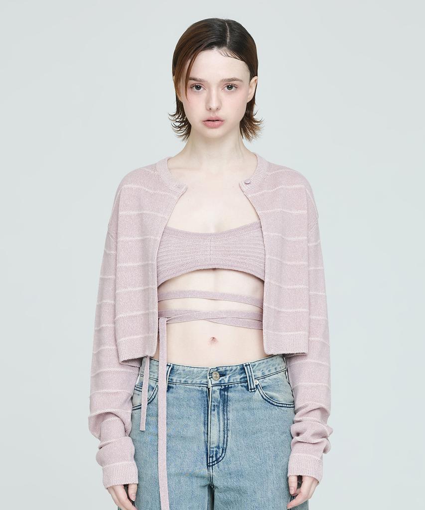 INSTANTFUNK Knit Bustier - Pink