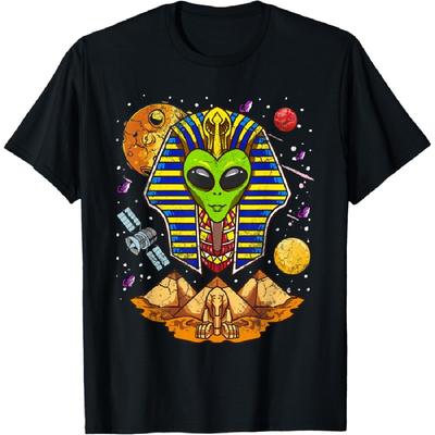 Alien Pharaoh Egypt Egyptian Science Fiction Pyramids T-Shirt