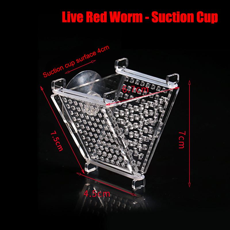 

Акриловая кормушка для кормления, чашка для растений, аквариум, кормушка для рыб мотыля, подвесная чашка для кормления аквариума, аксессуары для декора аквариума A3