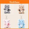 Plush Elephant Keychain With Scarf Soft Toy Keyring For Kids Gift