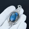 Labradorite Gemstone Pendant 925 Sterling Silver Pendant Decent Pendant Labradorite Jewelry Handmade Stylish Designer Pendant Wedding Gifts