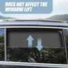 4 PCS Car Side Window Sun Shade Replacement, 3M X 48CM X 62CM Front Side Window Protectors, 80CM X 48CM Vehicle Rear Window Curtain, Universal