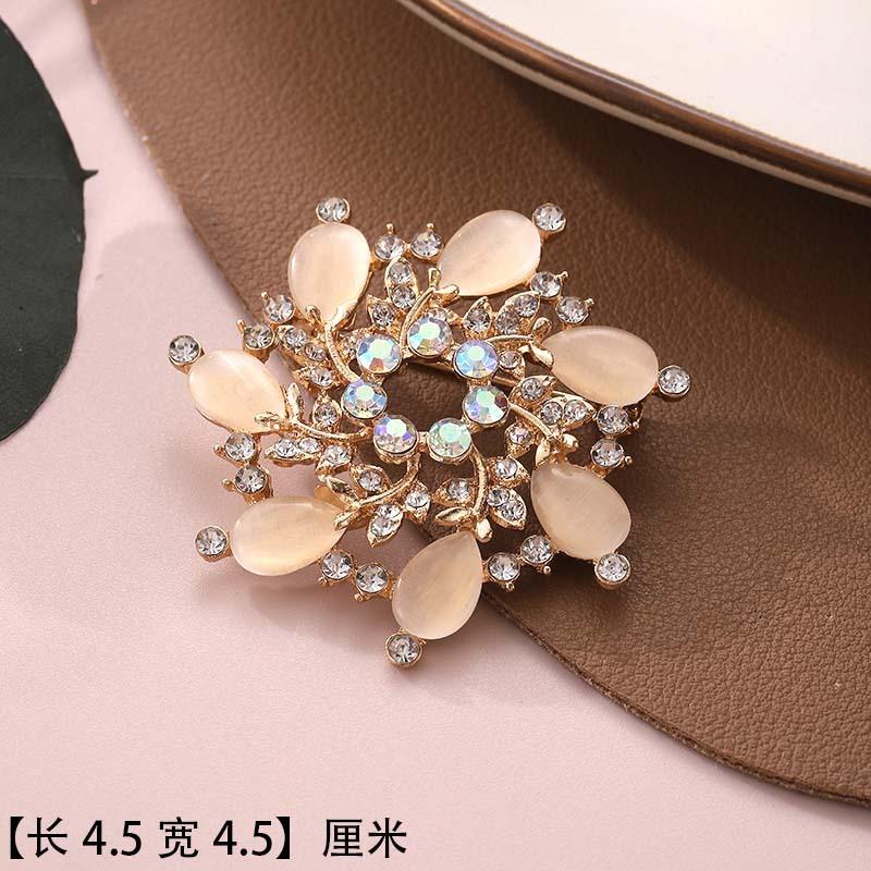 Brooch Premium Niche Accessories Versatile Creative Women's Collar Pin Diamond Anti-light Temperament Corsage