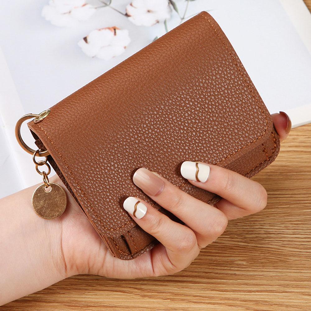 Simple Thin Card Holder Fashion Ladies Card Holder Coin Purse Wallet Fashion Small Card Holder Multifunctional Short Wallet