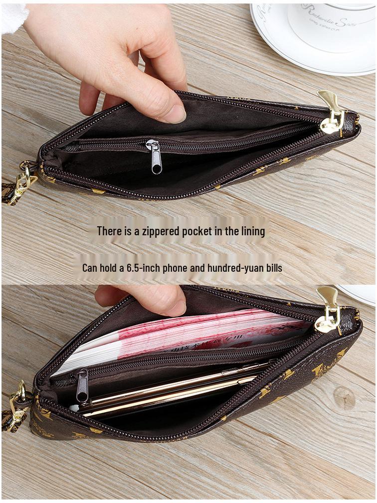 Elegant Women's Clutch Wallet: Long, Large-Capacity Coin Purse & Phone Bag