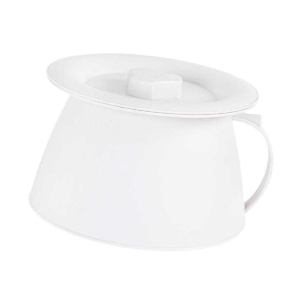 Home Spittoon Basin with Lid Easy to Clean Bedside Dresser Bucket Potty Urinal Pot for Bedroom