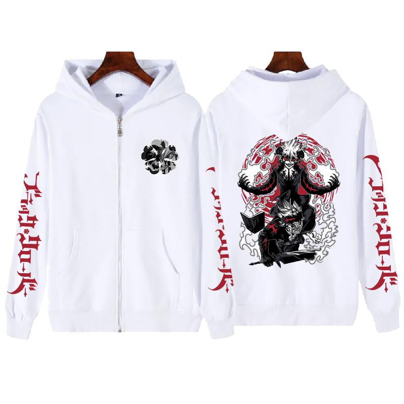 Anime Black Clover Asta Cool Print Graphic Zipper Hoodies Vintage Oversized Sweatshirt Long Sleeves Men Women Clothing