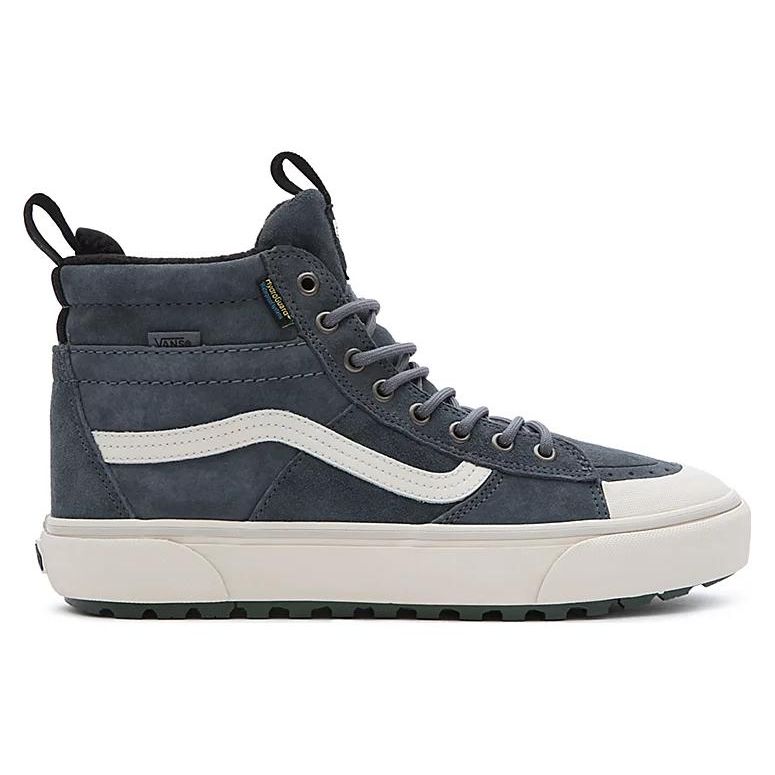 Vans Sk8 Hi Mte-2 Laced Comfortable Versatile High-Top Skate Shoes Unisex Skate Shoes Blue White VN0007NKG0Z