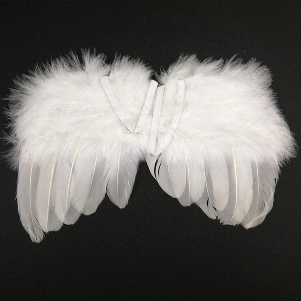 Baby Photo Props Angel Wings Green Leaves Hair Band Set For Photo LGJ White Baby Photo Props Angel Wings Green Leaves Hair Band Set For Photo LGJ White