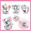 Animal Series Copper Elephant Charm Fit Diy Bracelet Necklace Interesting Zoo Souvenirs Diy Gift Jewelry Making