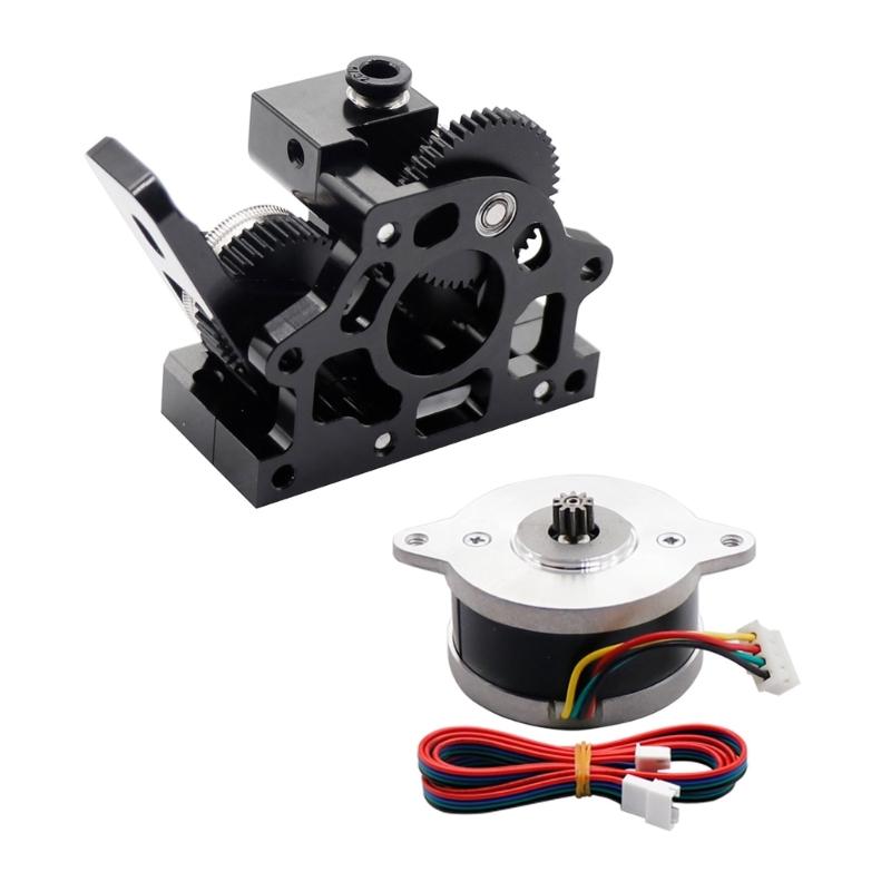 Extrusora de engrenagem dupla HGX-LITE-Extrusora de engrenagem de redução de aço endurecido Motor de alta velocidade para impressoras 3D CR10 Ender3