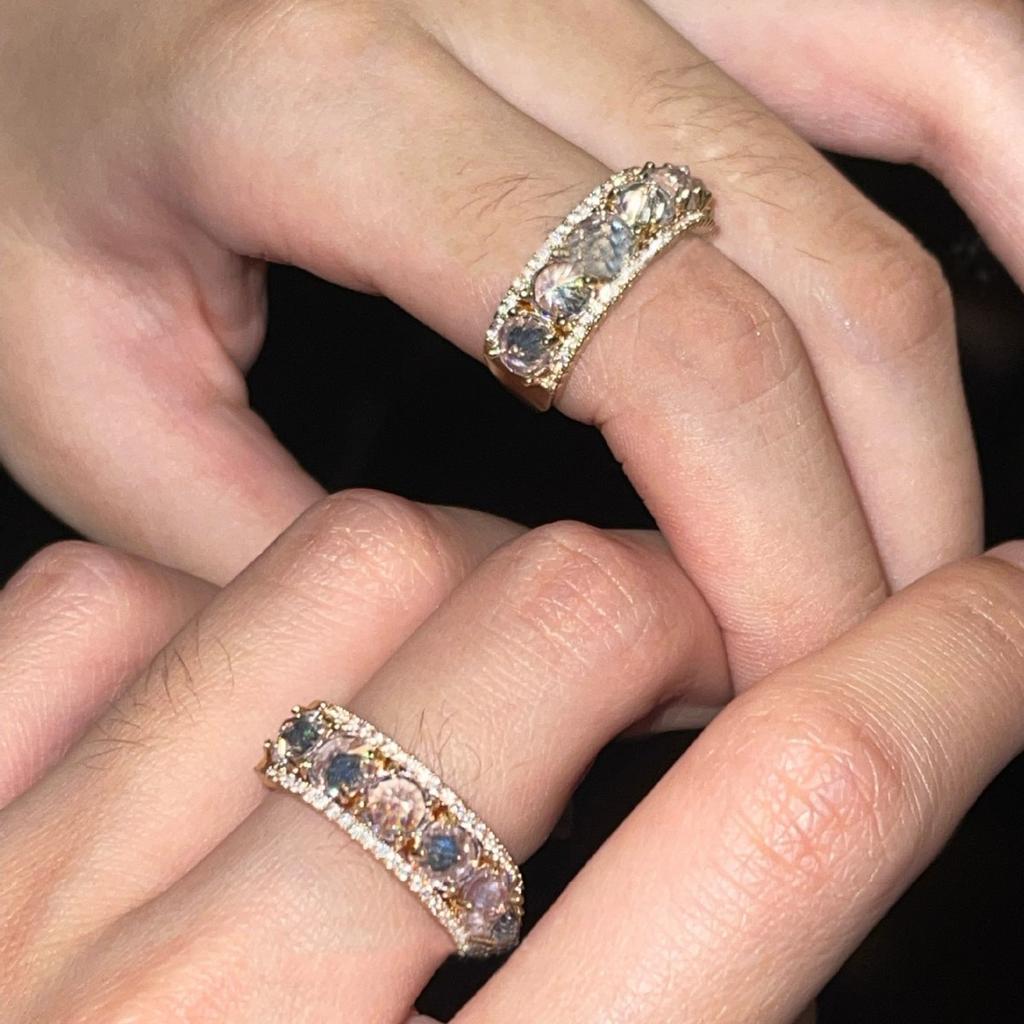 Super flash high-end sensation, niche opening ring, adjustable dreamy temperament, fashionable rings