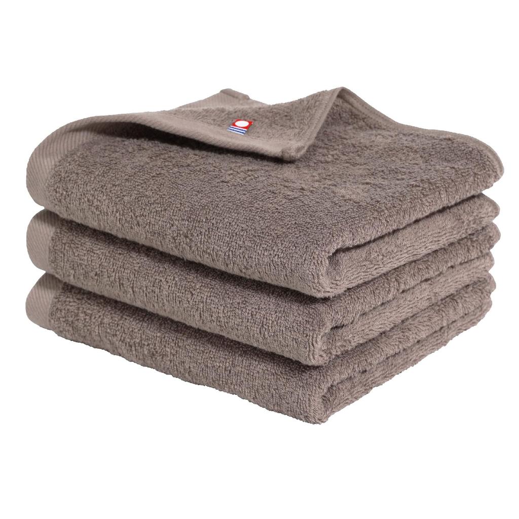 Imabari Face Set Made in 34 x 80 Cotton Towels, 3-Piece [Soft, Medium-Weight], Absorbent, Quick-Drying, Japan, cm, 100%