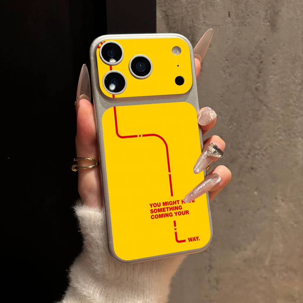 D-DHL-L Logo Protective Back Decal Skin Wrap Sticker for iPhone 17 Pro 17 Pro Max