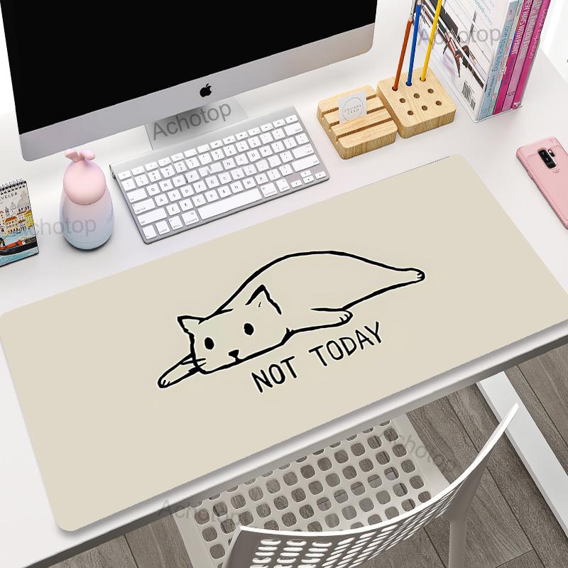 Kawaii Cat Gaming Mouse Pad x Deskpad XXL Large Desk Mat Keyboard Pad Surface for Computer Mousepad Gamer Computer Mat Rug