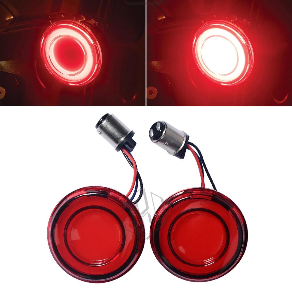 Case For Harley Touring Sportster XL Softail 2018-2021 Motorcycle 1157 Bullet Style LED Rear Turn Signal Conversions