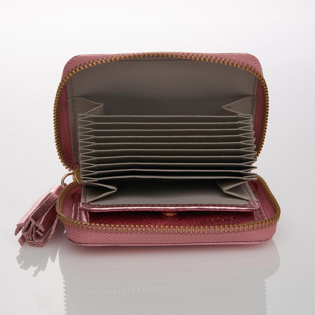 accordion card wallet Dot-embossed