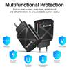 Universal Travel Charger: EU 3-USB + Type-C, US/UK Standard, 5V 2.4A