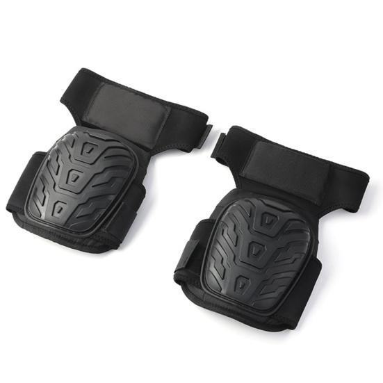 1 Pair Construction Knee Pads Heavy Duty Thick Foam Adjustable Strap Non-slip Professional Outdoor Gardening Work Roofing Flooring Knee Guards