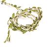 10m Cloth Hemp Rope Artificial Green Leaves Rattan DIY Craft Decorative Ribbon Christmas Ornament