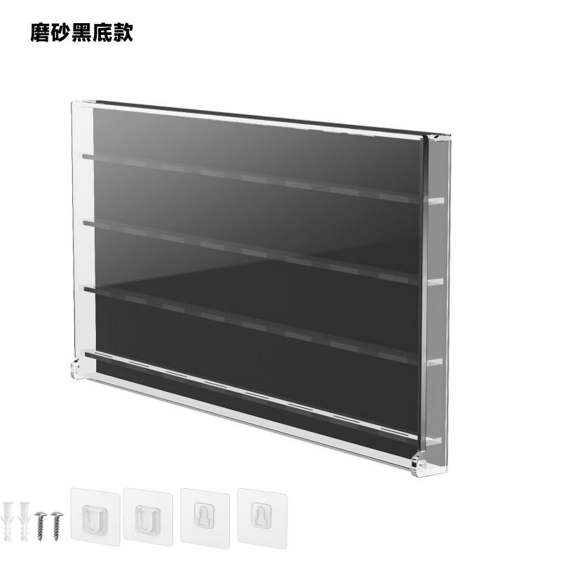 Guitar Pick Holder Wall Mount Display Case Acrylic Storage Organizer 32 Picks PU Leather Cover Black Transparent