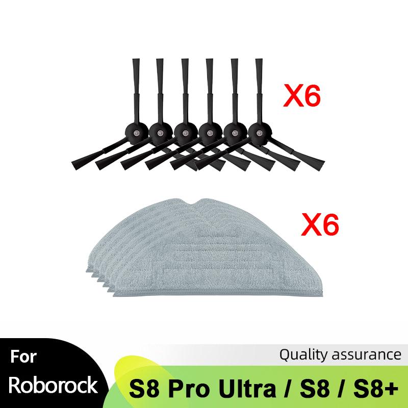 For Roborock S8 S8 Pro Ultra S8+ G20 Robot Vacuum Spare Parts Main Side Brush Mop Hepa Filter Dust Bag Cleaning Rolling Brush
