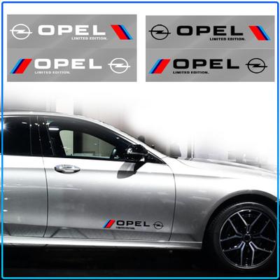 2 Pièces Autocollants de Décoration de Carrosserie de Voiture Porte Personnalisé Sport 3D Pour Astra H G J Insignia Mokka Zafira Corsa Vectra B C D