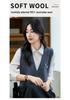 2025 A/W 100% Pure Wool Loose Fit Versatile V-Neck Knit Sweater Vest