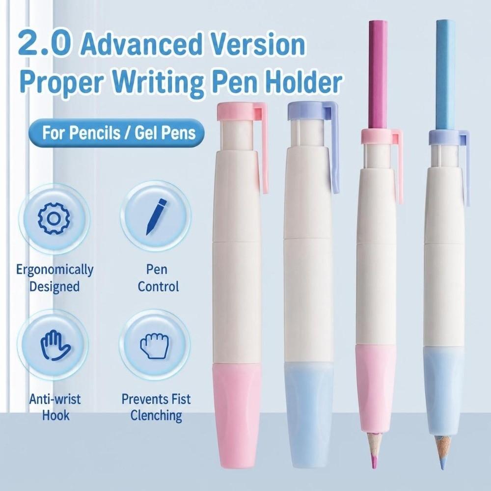 Reusable Pencil Grip Trainer Ergonomic Grip Pencil Extender Pencil Grip Aid Handwriting Practice