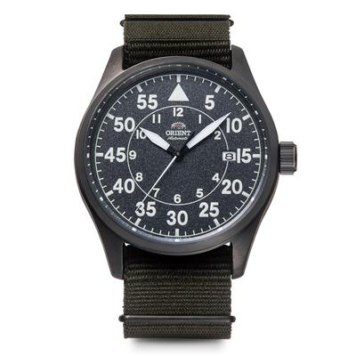 Automatikflug mit japanischer dunkelgrauer Uhr, Mechanisch, Herstellergarantie, RN-AC0H02N, Herren,