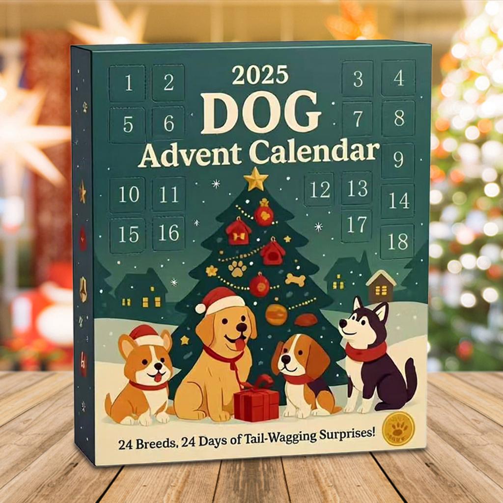 Dog Advent Calendar 2025 Ornaments 24 Days Christmas Countdown Calendar Christmas Advent Calendar Gift for Dog Christmas Decor