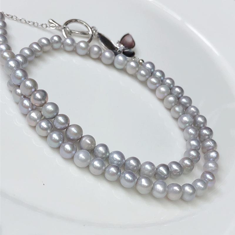 Collana clavicola con perle d'acqua dolce di lusso leggero 2024 - Design elegante e squisito per donna