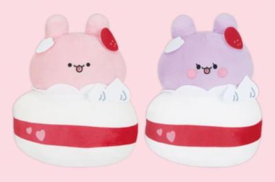 Asamimi-chan Plush Toy Cake Version - Asamimi-chan & Anemimi-chan 2-piece Set