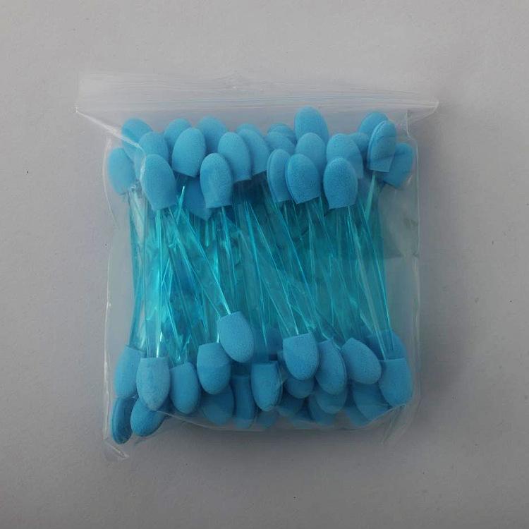 50Pcs Double-Ended Latex Sponge Eyeshadow Applicator, 7.5cm Makeup Tool for Nail Art Blending, Must-Have Beauty Essential