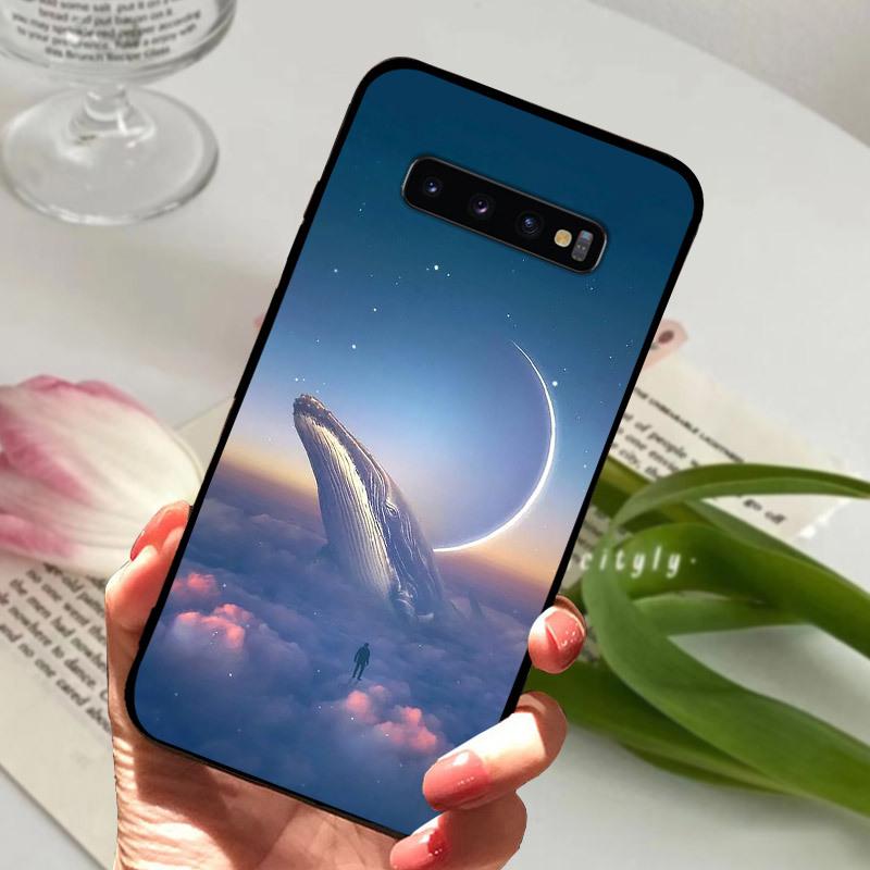 Case For Samsung S10 S10+ S10E Silicone Etui Fashion Painted Soft TPU Coque For Samsung Galaxy S10 S 10 Plus S10E Phone Cover