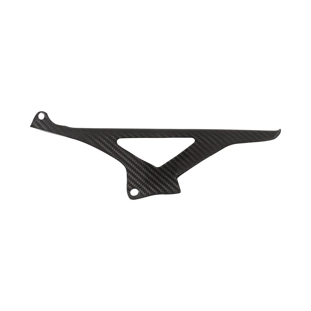 For Aprilia RSV4 2009-2020 Tuono V4 2011-2020 Real Carbon Fiber Upper Chain Guard Motorcycle chain Protection Cover Gloss Twill
