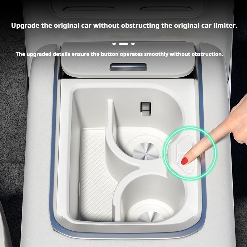 For Zeekr 7X Car Central Control Silicone Water Cup Anti-skid Holder Modification Car Cup Cover Storage Interior Accessories