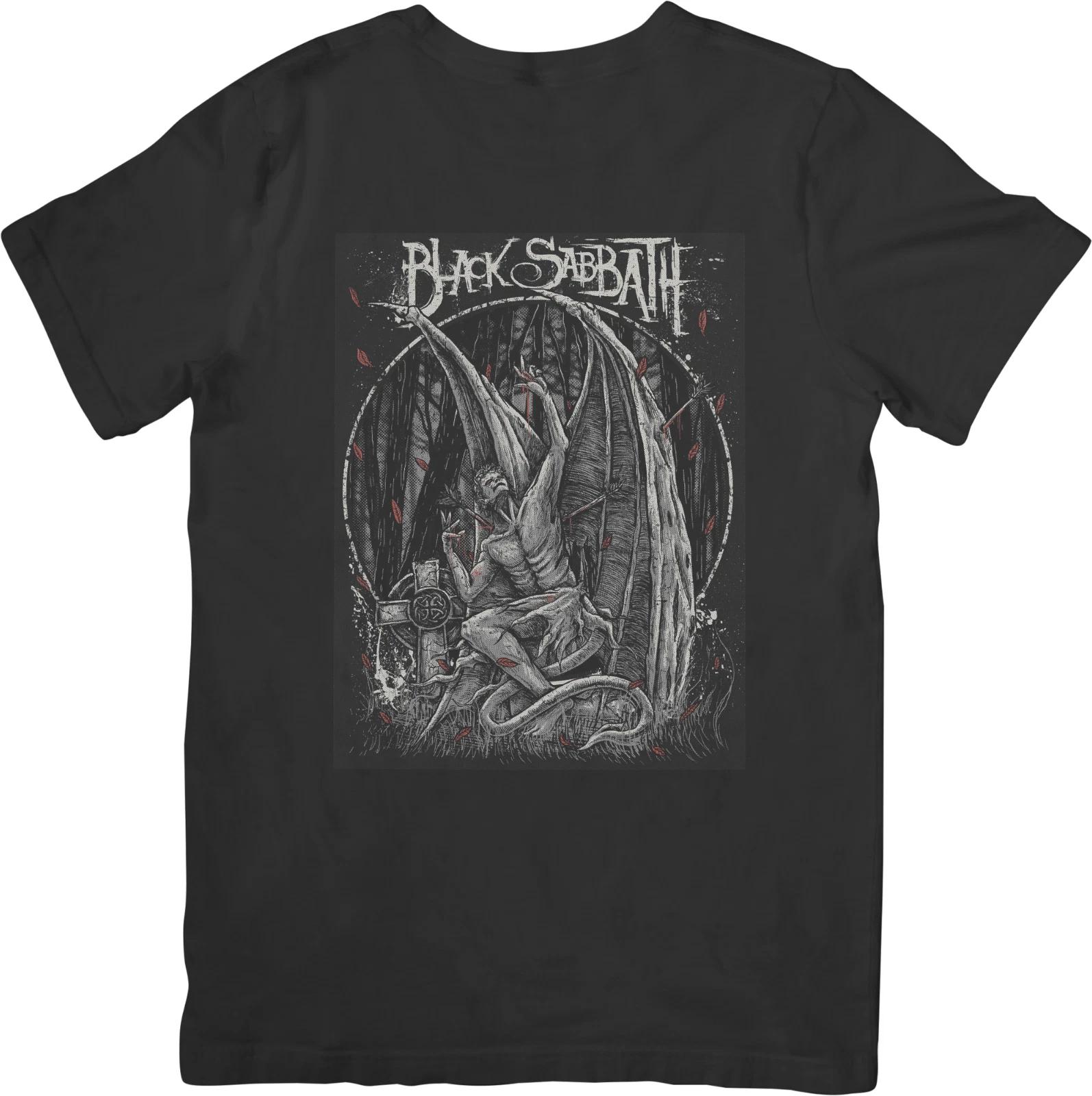 

Музыка Black Sabbath Унисекс Футболка из качественного хлопка черного цвета для мужчин и женщин M