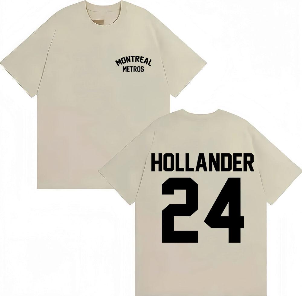 Heated Rivalry Shane Hollander 24 Montreal Metros Tshirt Unisexs Fashion Vintage Popular T Shirts Oversized Cotton ONeck Tshirts