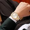 BUREI Analog Quartz Simple Date Stainless Popular Day Luxury Watch Men's Watch, Design, Display, Waterproof, Easy-to-Read Steel, Brand, Silver,