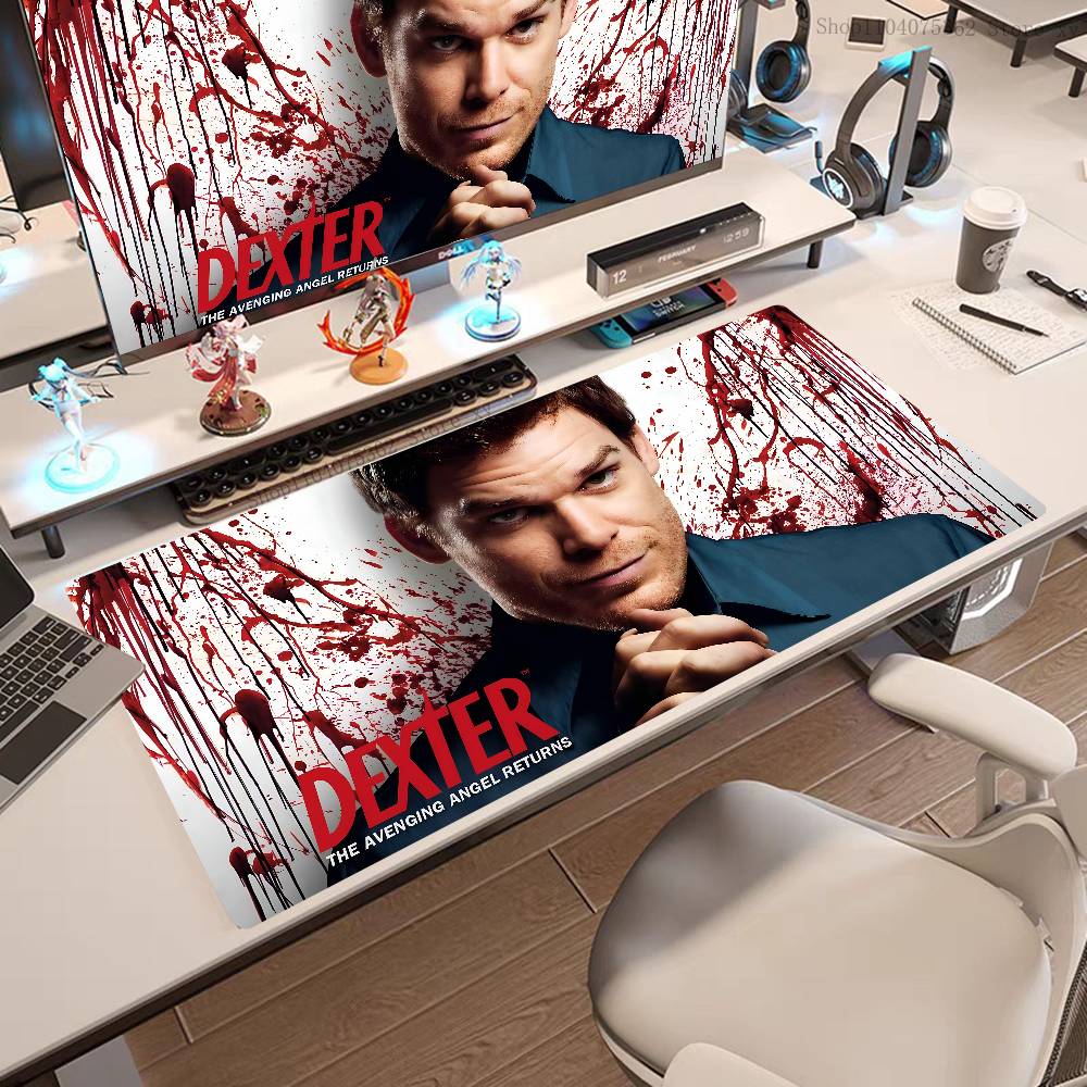 Dexter TV Series Mousepad Large Keyboard Desk Mat Gaming Mouse Pad LockEdge Non-slip Mat
