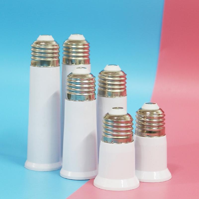 E27 to E27 Light Socket Extender for Medium Light Bulb Extender Extension Socket 65mm 95mm 120mm