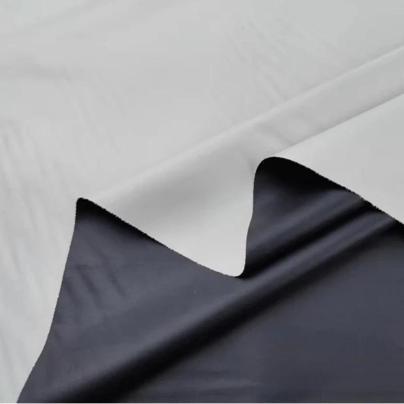 210D Silver Coated Cloth Sunscreen Thin Oxford Waterproof Fabric 180T Black Glue By The Meter for Raincoat Umbrella Tent Sewing