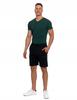 Men's Shorts with Zipper Pockets and Elastic Waist Summer MORAJ XL BLACK