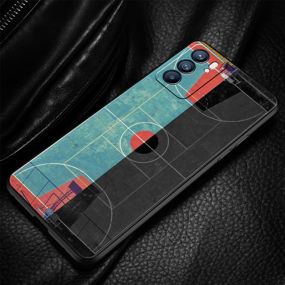 Football Basketball Tactical Board Phone Case For Oppo Reno 13 12 11 10 7 F Find X5 X6 A98 A80 A79 A78 A57 A54 A17 Pro Soft TPU