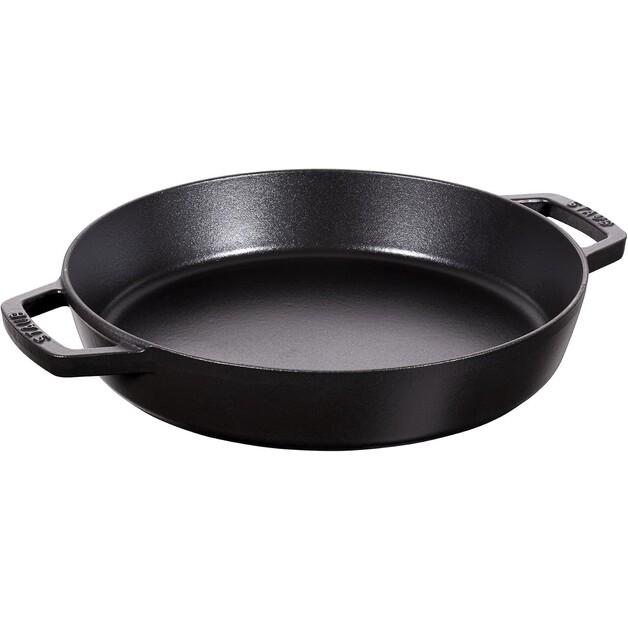 Frying Pan Zwilling Staub Round with Two Handles 34 Cm Black (40511-073-0)